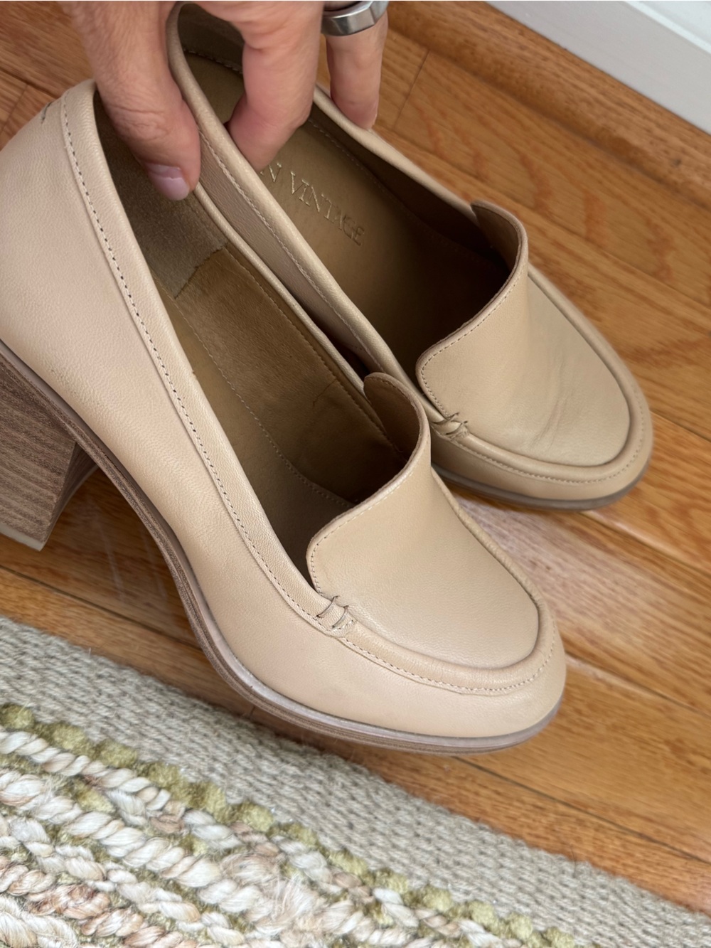Crown vintage wedged loafers
